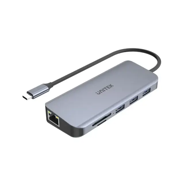 Unitek Usb-C Hub USB3.0 Hdmi/Vga/Gb/Sd/Pd D1026B