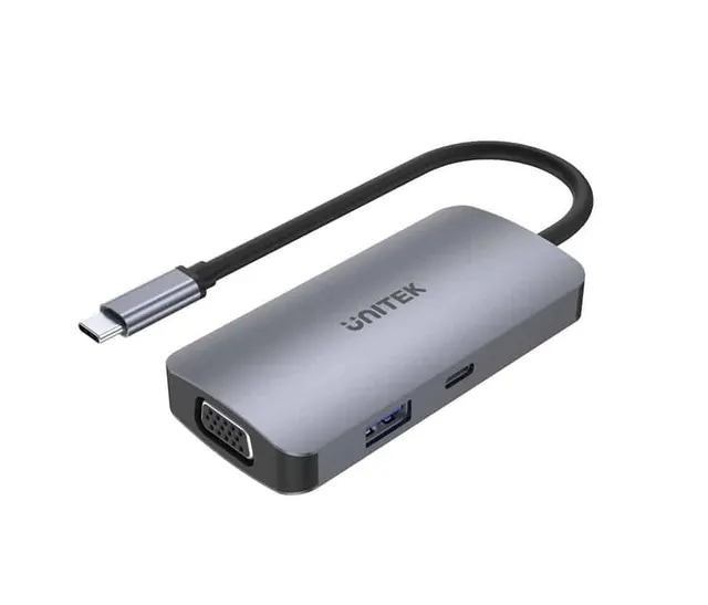 Unitek Usb-C Hub USB3.1 2xHDMI/VGA/PD100W D1051A