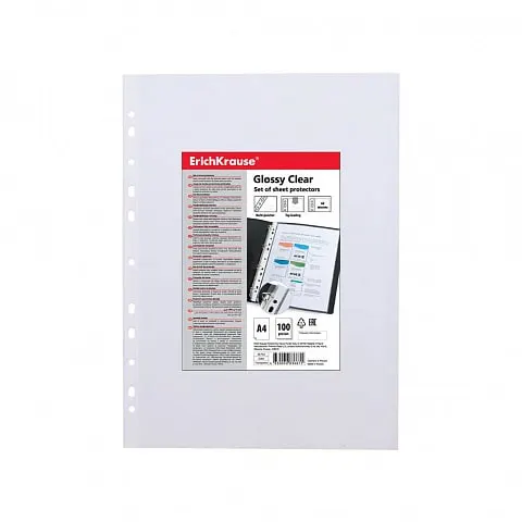 Erichkrause Copy Safe Crystal Clear A4 Transparent (100PCS) 46703