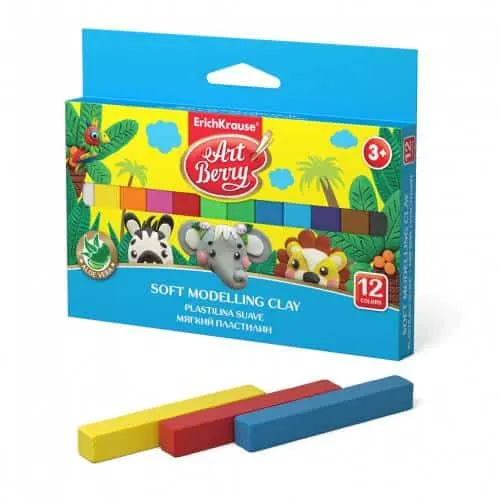 Erichkrause Artberry Soft Modelling Clay 12 Colors 240GR. N.36906