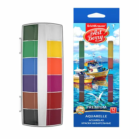 Erichkrause Artberry Watercolors Premium + Uv Protection (12 Colors) 41735