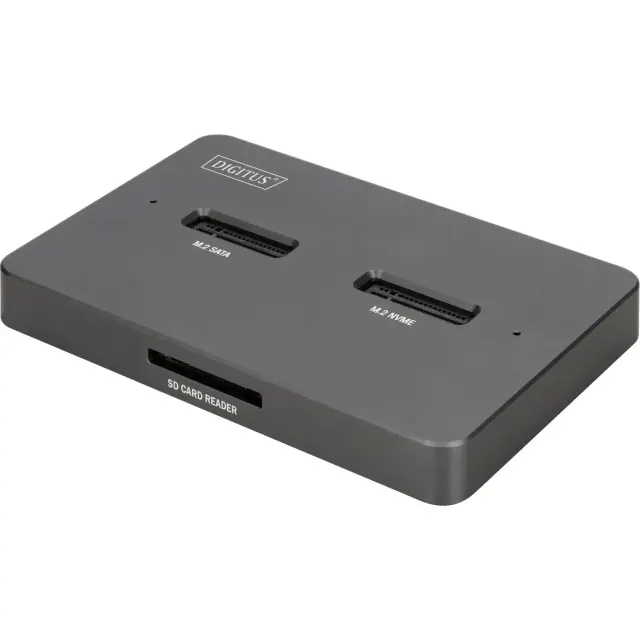 Digitus M.2 NVMe + M.2 Sata SSD Docking Station SD-Express Usb-C DA-71546
