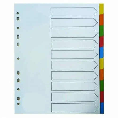 Reno Karton Divider 10-TABS PF-10C/F-10HN R