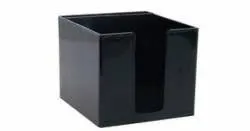 B/R PVC Memo Cube Holder Black