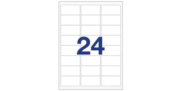 Tto White Economy Labels 70X37MM 070037