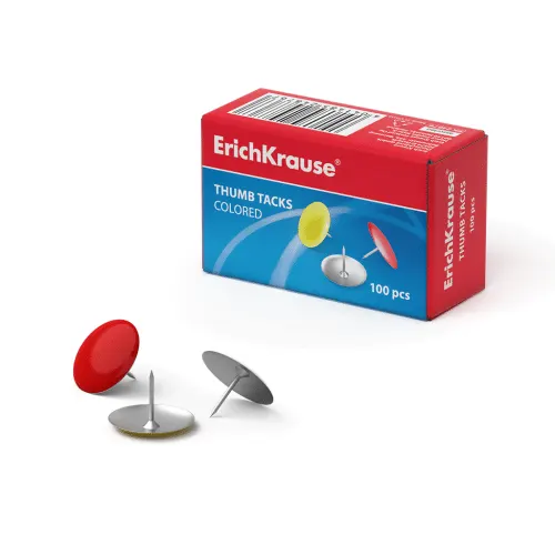 Erichkrause Thumb Tacks Color (100pcs) 24876