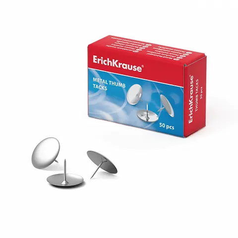 Erichkrause Thumb Tacks Nickel Plated 7851