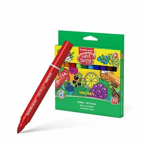 Erichkrause Artberry Fibre-Tip Pens Aroma Easy Washable 10 Colors N.36410