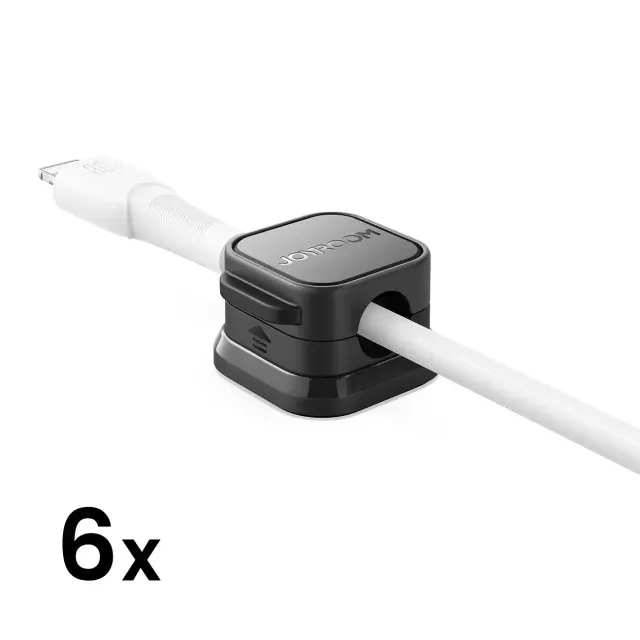 Joyroom Magnetic Cable Organiser (6 pcs) Black JR-ZS368