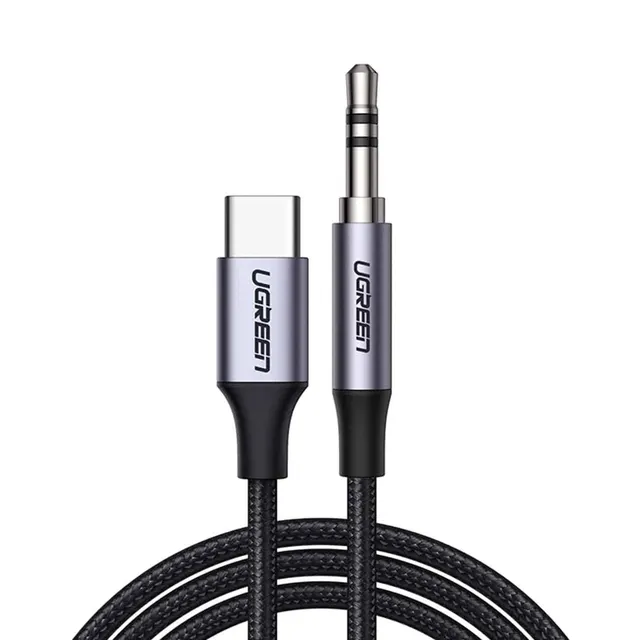 Ugreen Cable USB C- Mini Jack 3.5 mm 1m Gray AV143