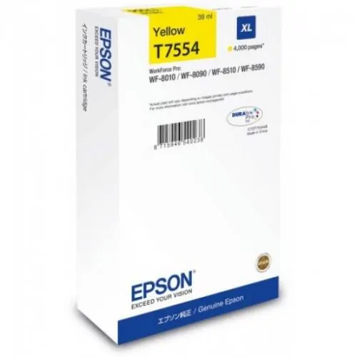 Epson Ink Cartridge T7554 Yellow