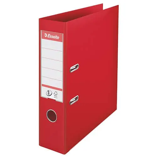 Esselte Box File 75MM A4 Red 811330