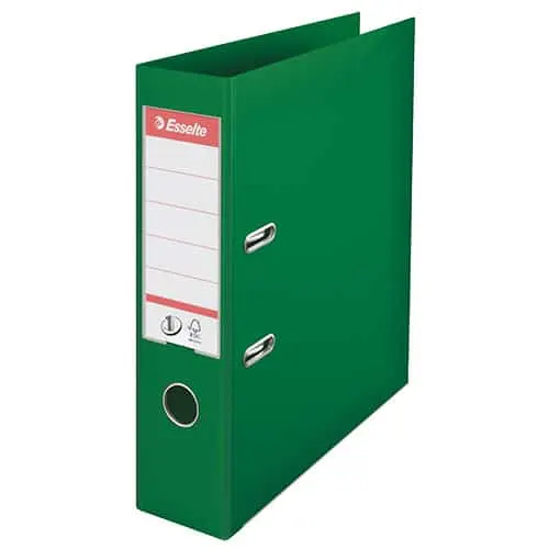 Esselte Box File 75MM A4 Green 811360
