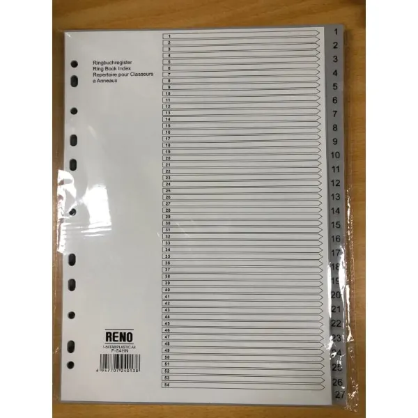 Reno Divider PVC Index 1-54 F-54HN