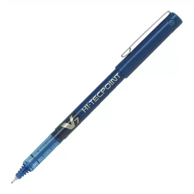 Pilot Pen V7 Hi-Tecpoint Fine 0.7MM Blue BX-V7-L