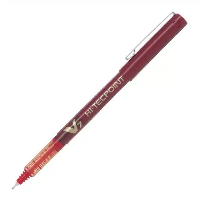 Pilot Pen V7 Hi-Tecpoint Fine 0.7MM Red BX-V7-R
