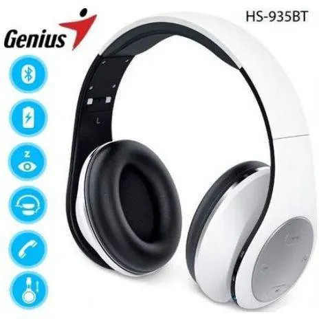 Genius Bluetooth Headset with Mic HS935BT/White