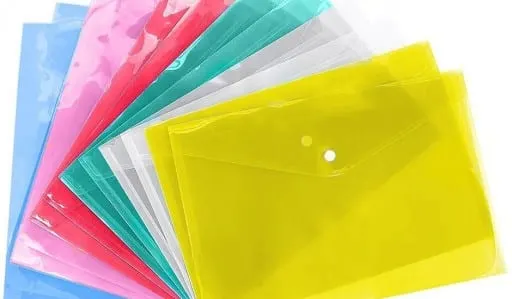 Clear Bag PVC A4 Yellow SA4-YE