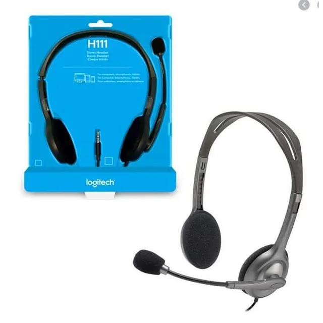Logitech Stereo Headset Wired H111 ( 981-000593 )
