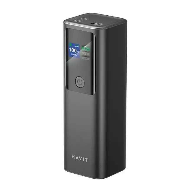 Havit Super Fast Charge 140W Power Bank 27000mAh 2xUSB-C & Usb-A Black PB50