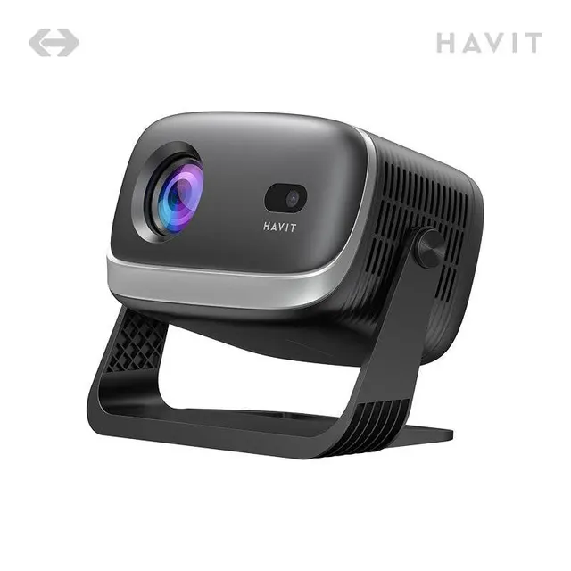 Havit Portable Smart Projector 720P (supports 4K) with Speakers 5W PJ235A Pro-Eu Black