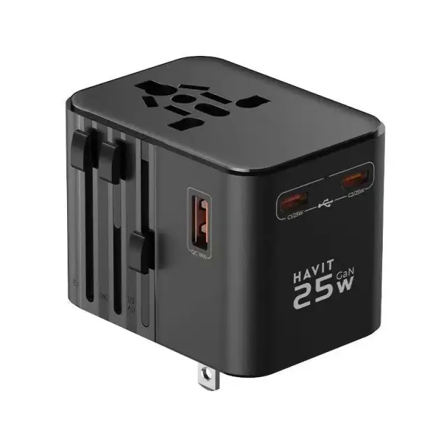 Havit Multi‑Port Universal Travel Charger 25W Black UCT700