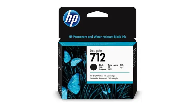 HP Ink Cartridge 712 Black 80 ML 3ED71A