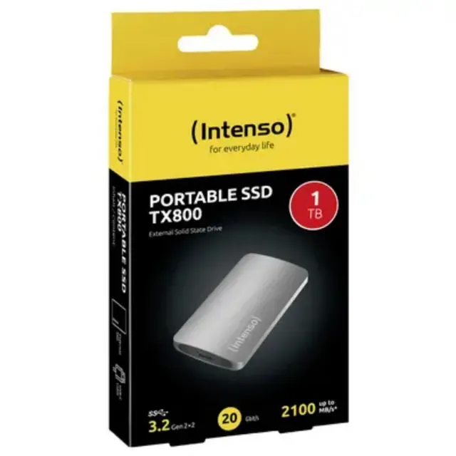 Intenso External/Portable SSD TX800 1TB USB 3.2 Anthracite