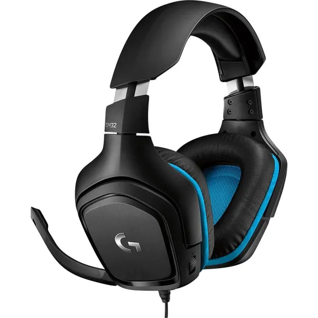 Logitech Gaming Headset G432 Black/Cyan One Jack 981-000770
