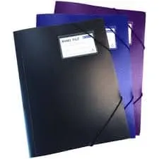 Bindermax PVC Flat File A4/FRONT Pocket Black T116