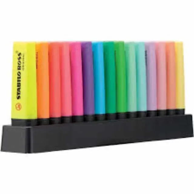 Stabilo Boss Neon Highlighters Set of 15PCS STG7015-01-5