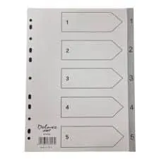Reno Divider PVC Index 1-5 F-5HN
