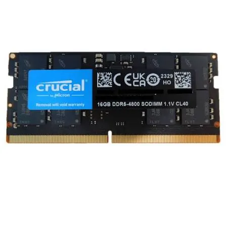Crucial RAM 5600MHz 16GB DDR5 for Notebook CT16G56C46S5T Bulk