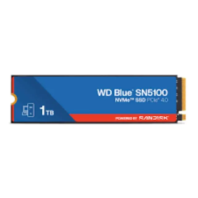 Western Digital SSD SN5100 1TB Nvme M.2 7100/6700 Blue WDS100T5B0E