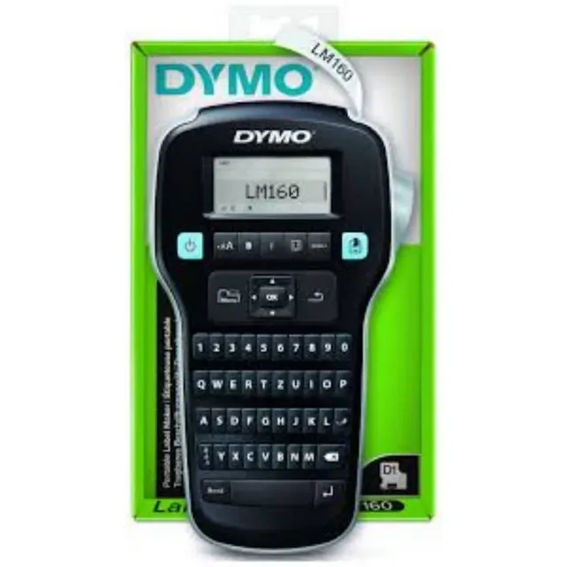 Dymo LabelManager 160 Label Maker Qwertz EU D1 6/9/12mm Black 417783