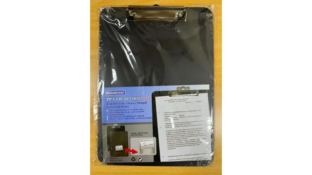 Bindermax Clipboard A4 Single Hard W/Name Card Pocket T-12P