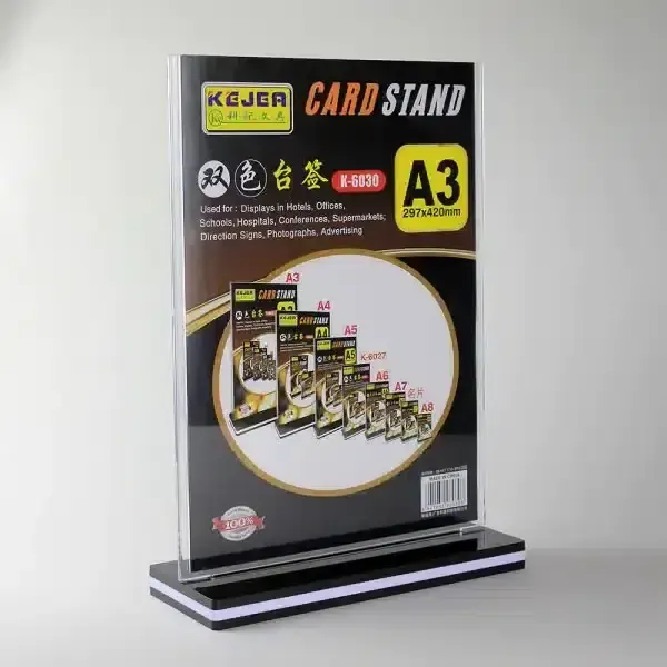 Acrylic Stand A3 with Base K-6030