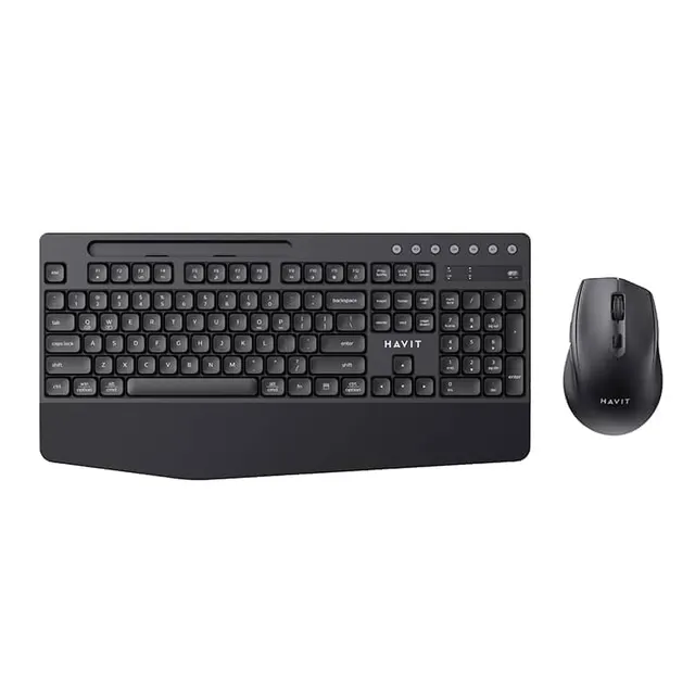 Havit Wireless Business UK Keyboard & Mouse Combo KB251WB Black+Grey