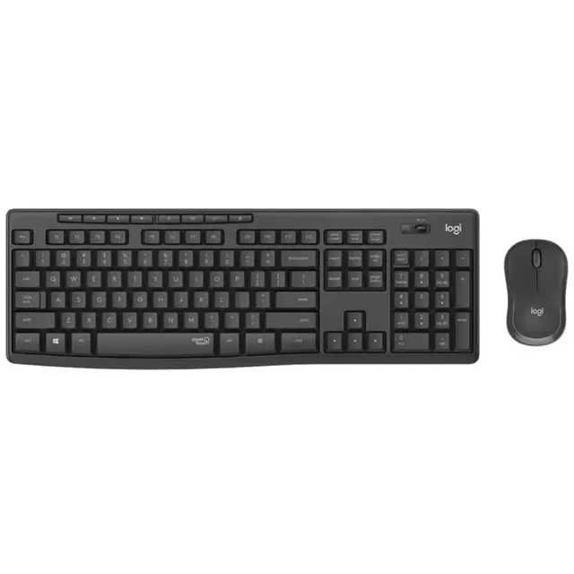 Logitech Keyboard+Mouse Set Wireless MK295 Us Silent Black (920-009800)