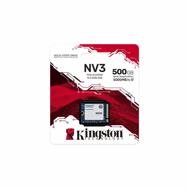 Kingston SSD NV3 M.2 2230 500GB NVMe PCIe GEN4x4 SNV3SM3/500G