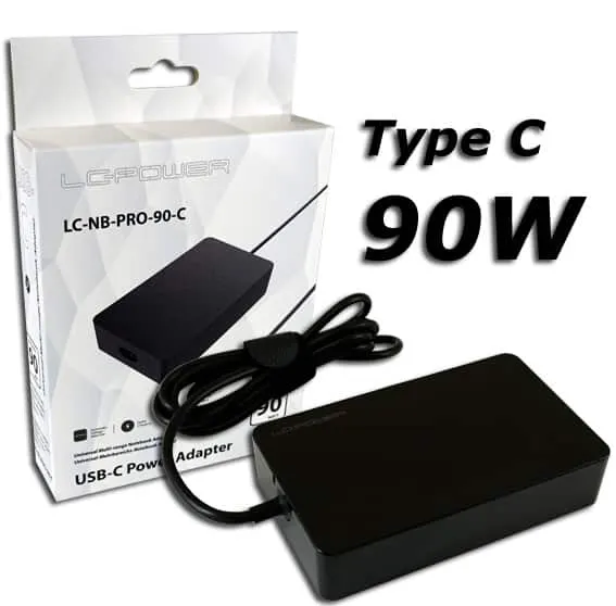 LC Power Adapter 90W Type-C Black LC-NB-PRO-90-C