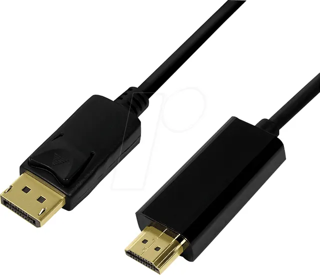 Logilink 2M Displayport to HDMI M/M Black CV0127