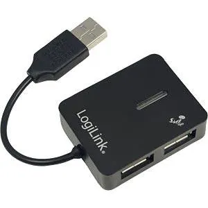 Logilink Hub 2.0 4-PORT Smile Black UA0139
