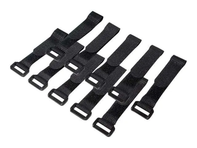 Logilink Wire Strap Set with Velcro/Cable Strap 15 CM Black (Pack of 10) KAB0056