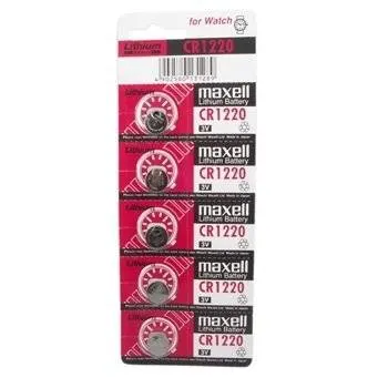 Maxell Battery 3V CR-1220 B5/N(5PCS Card Pack)