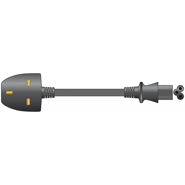 Mercury Power Cable for Laptop Black 3A 2M 114.043UK