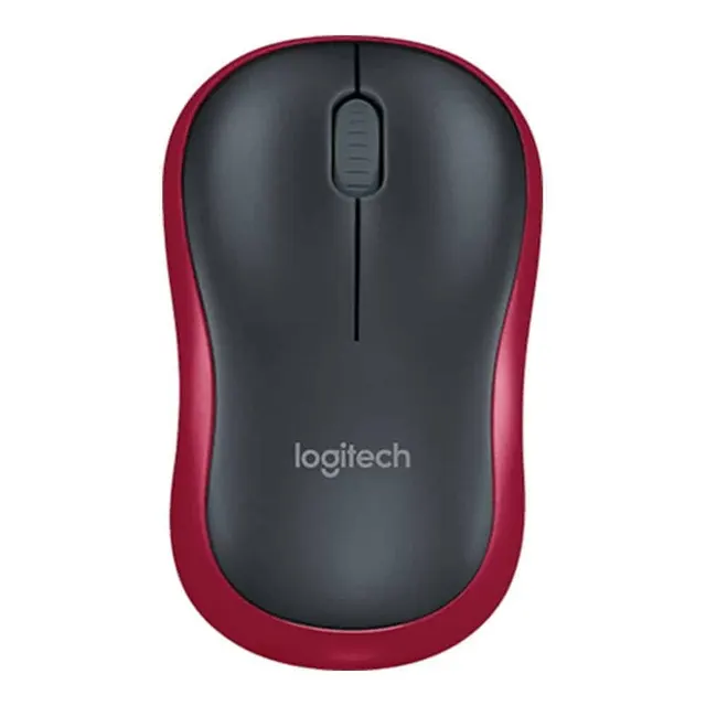 Logitech Mouse Wireless M185 Black/Red ( 910-002237 )