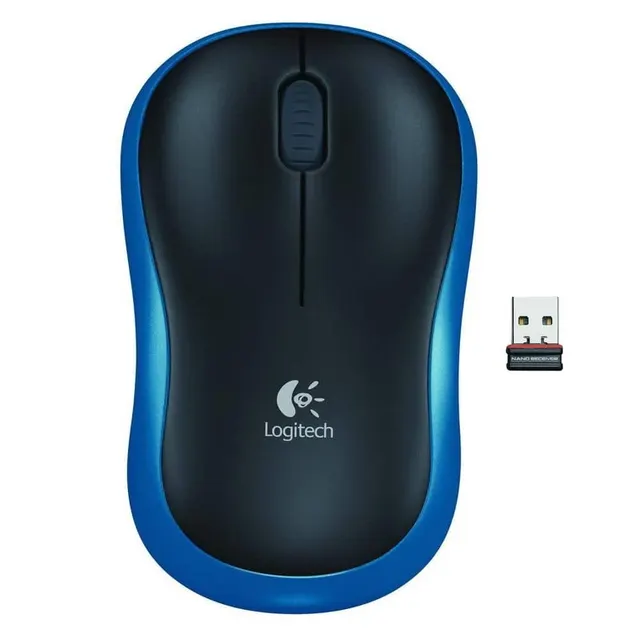 Logitech Mouse Wireless M185 Black/Blue ( 910-002236 )