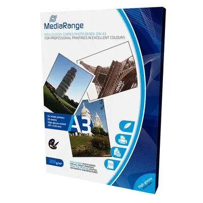 Mediarange Glossy Premium Photo Paper 200GR A3 (50SHEETS)