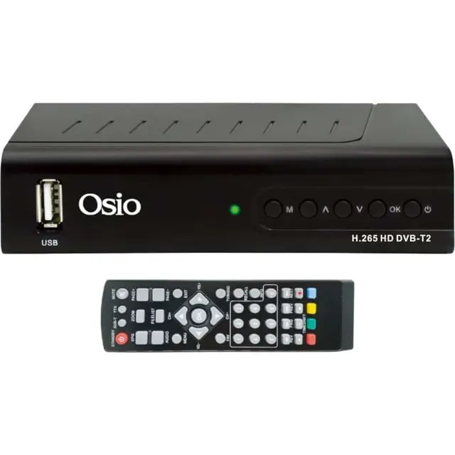 Osio Digital Receiver H.265/HD/DVB-T2/HDMI/USB2.0